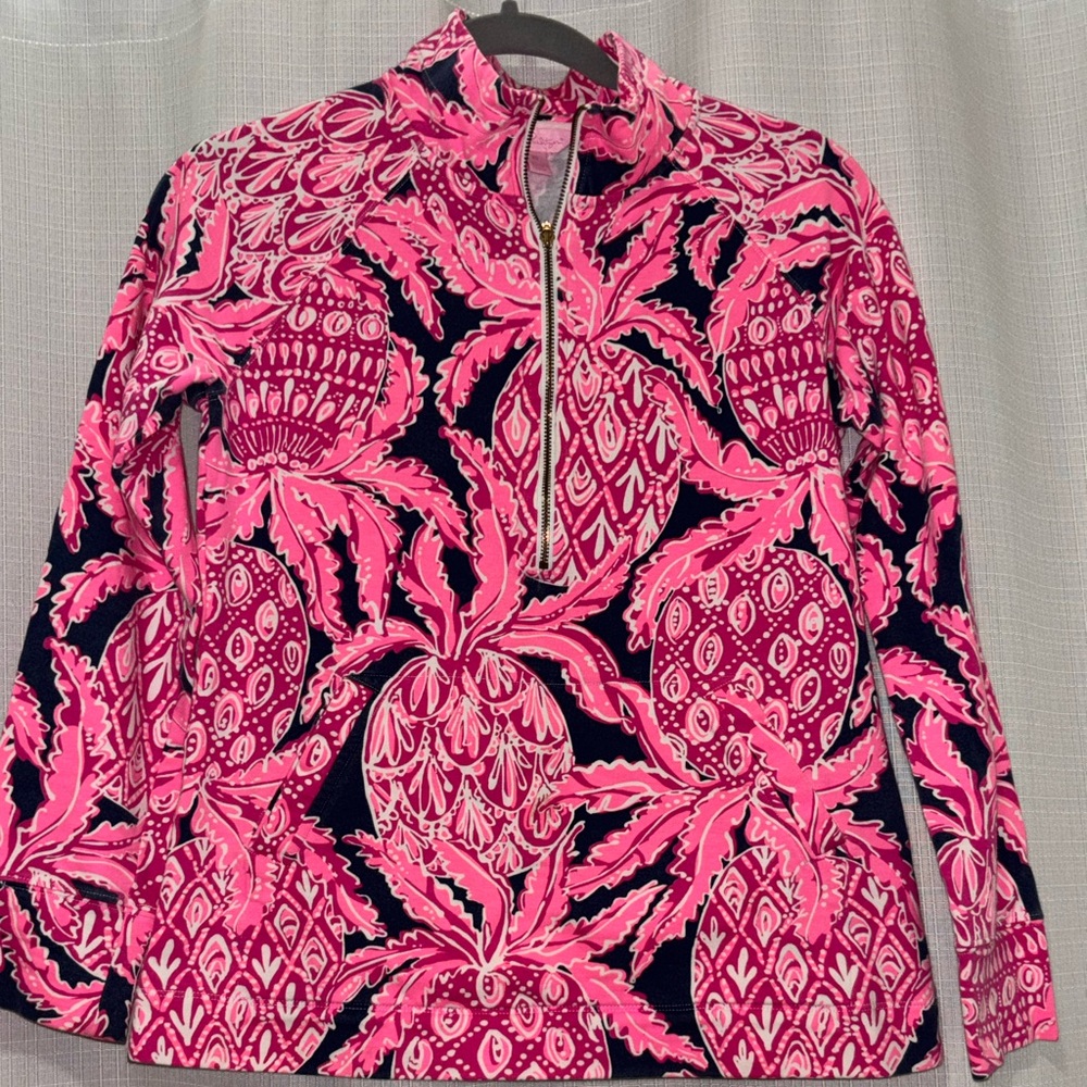 Lilly Pulitzer Skipper Popover in  Pink Coco Safari Print XS